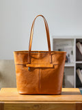 Medium Leather Tote tote bag leather brown full grain leather tote