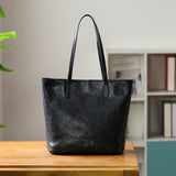 Black Leather Tote Purse Medium Leather Tote Black Leather Totes Womens 