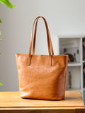 Medium Leather Tote tote bag leather brown full grain leather tote