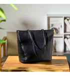 Black Leather Tote Purse Medium Leather Tote Black Leather Totes Womens 