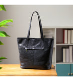 Black Leather Tote Purse womens leather work tote Black Leather Totes Womens 