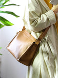 genuine leather hobo purse