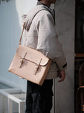 Full Grain leather laptop messenger bags for men Mens Messenger Bag For Work