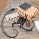 Full Grain Leather Satchel Crossbody Bag men's leather crossbody bag