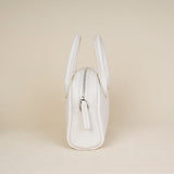 white Mini Dome Satchel bag