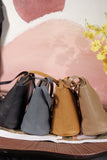 Mini Genuine Leather Bucket Bag Crossbody Purse With Zipper Womens 