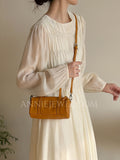 Small Leather Barrel Purse Crossbody tan Leather Barrel Bag - Annie Jewel