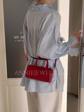 Small Leather Barrel Purse Crossbody Black Leather Barrel Bag - Annie Jewel