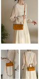 Small Leather Barrel Purse Crossbody tan Leather Barrel Bag - Annie Jewel