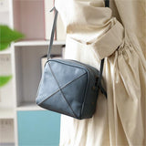 Mini Leather Cube Crossbody Purse For Women 