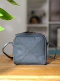 Small Leather Cube Crossbody Purse For Women 