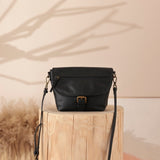 Mini Satchel Bag Genuine Leather Bucket Bag Crossbody For Women 