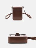 Women's Phone Case Leather Mini Satchel Crossbody Bag 