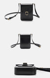 Women's Phone Case Leather Mini Satchel Crossbody Bag 