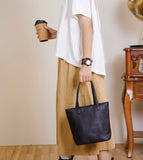 Mini Tote Leather Bag black Small Leather Tote Bag Womens 