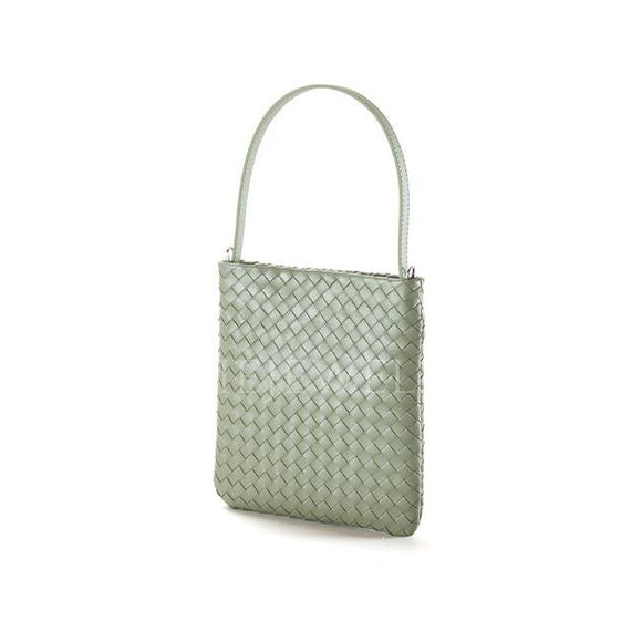Small Leather Woven Crossbody Bag Woven Leather Crossbody Bags Clutch Phone Purse 