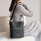 Genuine Leather Shoulder Bag Everyday Leather Shoulder Bag With Wide Strap Womens