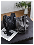 Minimalist Leather Hobo Bag Women's Leather Hobo Bags gray Leather Shoulder Bag