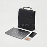 Minimalist pebbled Leather Backpack Flap top Leather Laptop Backpack Commuter Backpack Bag LS