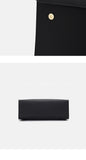 details of Minimalist pebbled Leather Backpack Flap top Leather Laptop Bag Womens