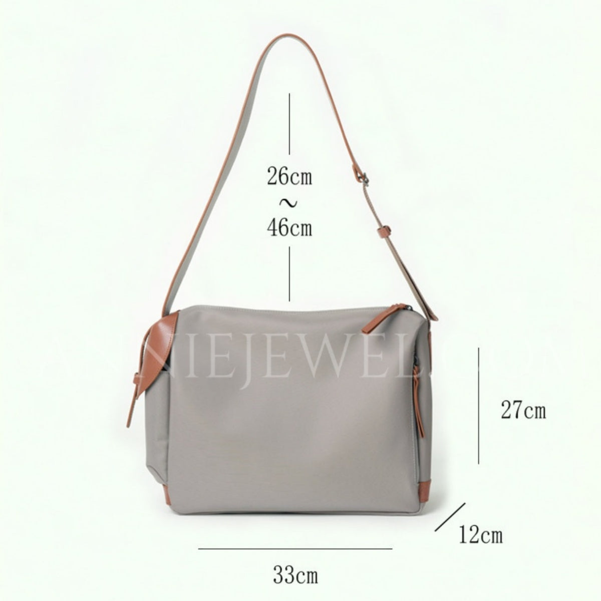 Minimalist Nylon Crossbody Bag Nylon Leather Shoulder Bag Nylon