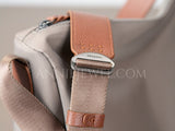 side of Nylon Leather Shoulder Bag Nylon Cowhide Shoulder Bag DR