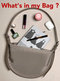 Minimalist Crescent Shoulder Bag Women's Nylon Crescent Bag DR