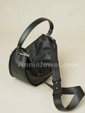 Minimalist leather Crescent Shoulder Bag Women's Nylon Crescent Bag DR