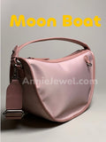 Nylon Half Moon Bag Nylon Hobo Bag Womens Lightweight Nylon Crossbody Bag