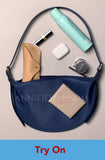 Minimalist Crescent Shoulder Bag Women's Nylon Crescent Bag DR