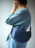 Minimalist Crescent Shoulder Bag Women's Nylon Crescent Bag DR