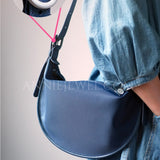 Lightweight Nylon Crossbody Bag Nylon Half Moon Bag Nylon Hobo Bag Womens DR