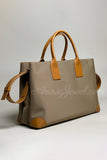 Nylon Work Tote Bag Women Leather Handle Large Capacity Nylon Laptop Tote Bag - Annie Jewel