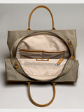 Nylon Work Tote Bag Women Leather Handle Large Capacity Nylon Laptop Tote Bag - Annie Jewel