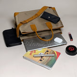 Nylon Work Tote Bag Women Leather Handle Large Capacity Nylon Laptop Tote Bag - Annie Jewel