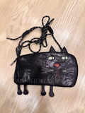 small Leather Cat Crossbody Bag Cute Animal Design Vintage Leather Wallet Phone Purse - Annie Jewel