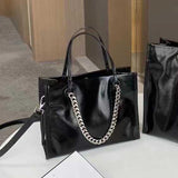 patent leather tote bag black Satchel Tote Bag Satchel Handbags patent black purse