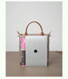 Black Nylon Commuter Tote Bag Leather Accents Lightweight Nylon Leather Tote Bag For Work