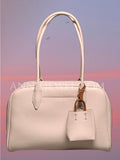 Quiet Luxury Tote Bag Old Money Pink Leather Tote Minimalist Italian Leather Tote Bag