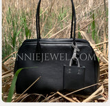 Scandinavian leather tote bag Contemporary leather tote bag