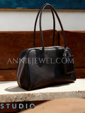 Quiet Luxury Tote Bag Old Money black Leather Tote Minimalist Italian Leather Tote Bag