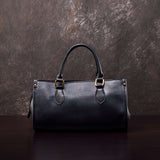 Black Satchel Handbag Black Leather Boston Bag Leather Bags Boston Womens 