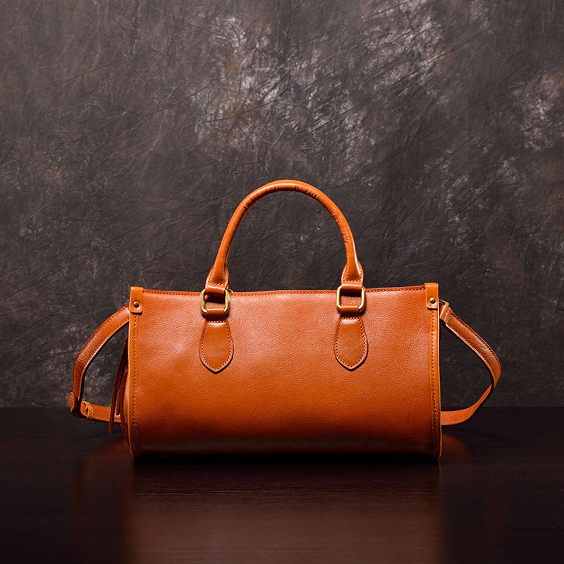 Black Satchel Handbag Black Leather Boston Bag Leather Bags Boston