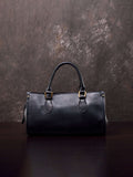 Black Satchel Handbag Black Leather Boston Bag Leather Bags Boston Womens 