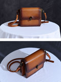 Mini Satchel Bag Retro Brown Satchel Purse Women's Satchel Purse 