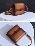 Mini Satchel Bag Retro Brown Satchel Purse Women's Satchel Purse 