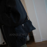 Bohemian Small Real Leather Phone Crossbody Bag Purse With Zipper - Annie Jewel