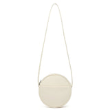 Women's Small Round Canvas Bag beige Nylon circle Crossobdy Bag