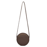 Women's Small Round Canvas Bag brown Nylon circle Crossobdy Bag