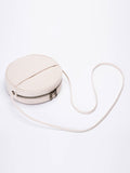 Women's Small Round Canvas Bag Canvas Crossboy Bag with zipper